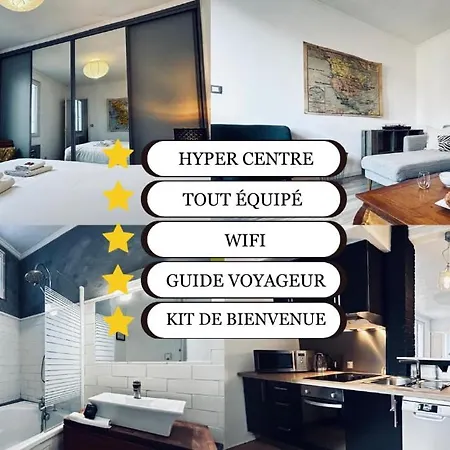 公寓 Bulle En Champagne T3 Hyper Centre Avec Balcon 兰斯